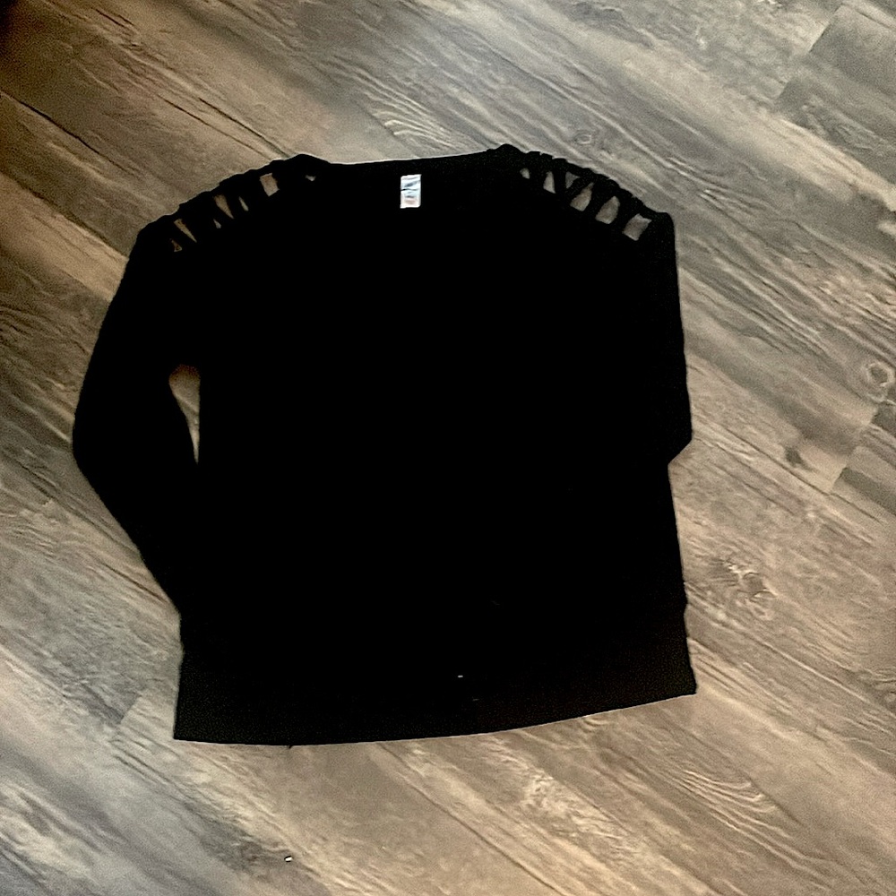 Black long sleeve kids shirt